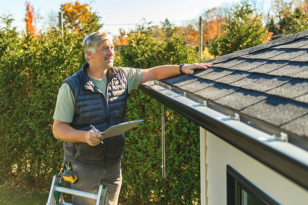 Professional Roof Inspection technician working in Holton, MI